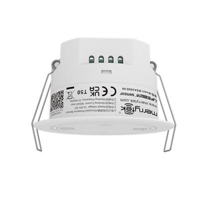 China Workplace And Toilet Cubicle 60GHz Presence Detection Sensor With 12Vdc Dry Contact Communication à venda