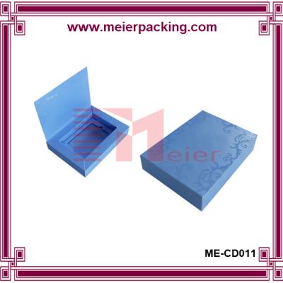 China Elegant design blue paper box for namecards, business paper packaging box ME-CD011 for sale