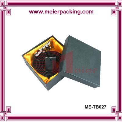 China Lether belt paper box/Black square cardboard paper box ME-TB027 for sale