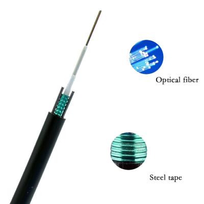 China Outdoor 2 Core Armored Cable Fiber Optical With MDPE Sheath 7.6mm Diameter for sale