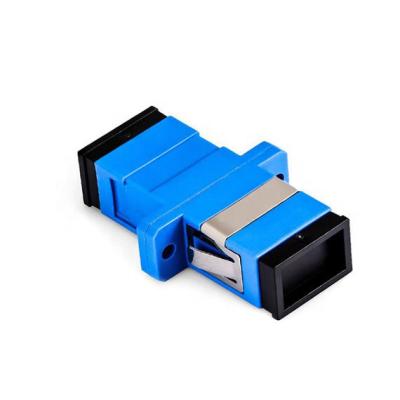 China 2 Port SM SX Fiber Optic Adapter SC PC Singlemode Simplex for FTTH System for sale