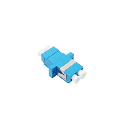 China FTTH Fiber Optical LC Duplex Adaptor With Flange Bronze Sleeve for sale