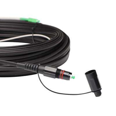 China El cable de descenso pre Connectorized de Optitap endureció la longitud unimodal de los 50FT el 100FT en venta