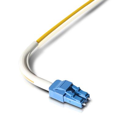China Duplex SC UPC multimode Fiber Patch Cord Yellow Color 90 Degree Angle Boot for sale