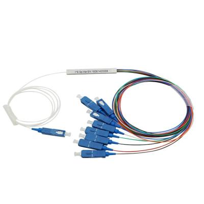 China Mini divisor pasivo del PLC de la fibra óptica 1x8 para el equipo de prueba de cabletelevisión en venta