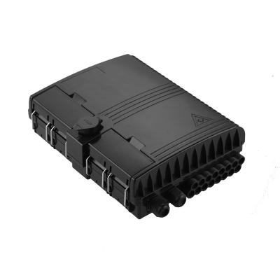 China IP65 Fiber Optic Terminal Box , FTTH Drop Cable Box Black Color for sale