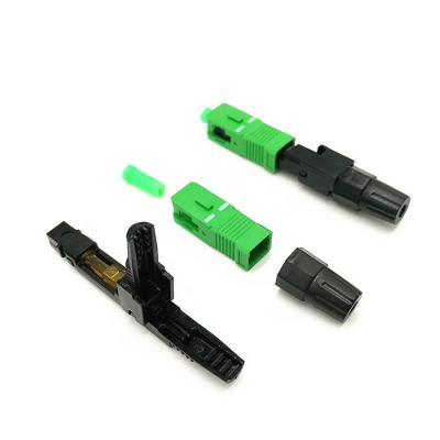 China Customized Plastic SC Fast Connector For Fiber Optic Drop Cable for sale