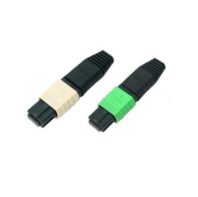 China MPO MTP Fiber Optic Connector With Female Male 12 Core 24 Core SM MM Type for sale