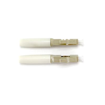 China FTTH LC Optic Fiber Quick Connector Multimode With Blue Green Beige Color for sale
