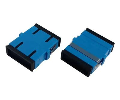 China Adaptador da fibra ótica da manutenção programada SX do SC UPC com material de plástico azul da cor à venda