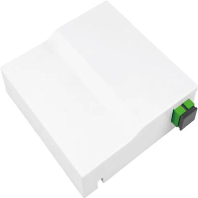 China 1 Core ABS FTTH Fiber Optic Terminal Box Invisible For Wall Socket for sale