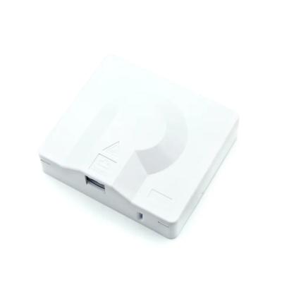 China Wall Mounted 1 Port Faceplate , Terminal Outlet Box With Invisible Cable 40 Meters for sale