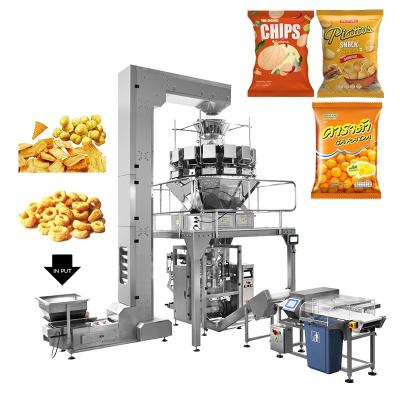 China Multihead Weigher Vertical Packing Machine For Snack Food Nuts Popcorn for sale