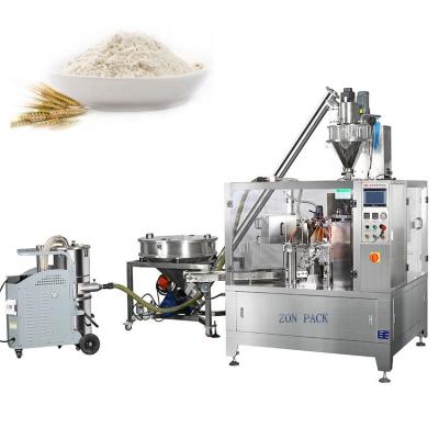 China Pre Made Bag 300mm 5g Corn Wheat Flour Packing Machine for sale