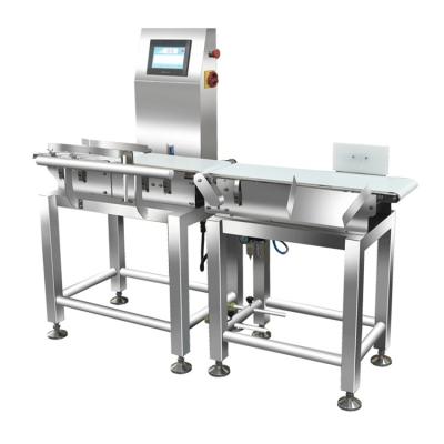 China HBM Sensor Food Pouch High Speed Checkweigher Metal Detector for sale