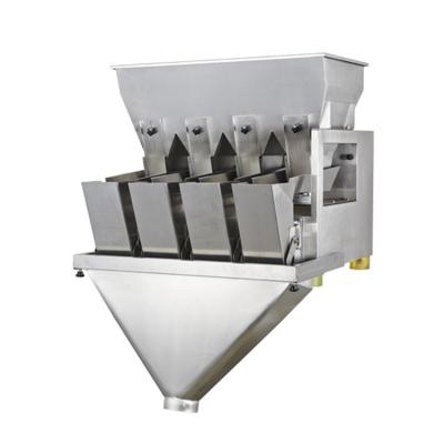 China CE Certificate 304SS 4 Head Linear Weigher For Tin Cans Nut Filling Line for sale