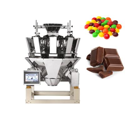 China Candy Sugar Weighing Automatic Multihead Weigher 50g 100g for sale