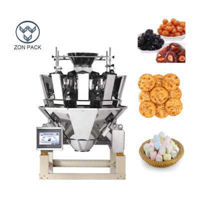 China Candy 10 12 Heads Weigher Packing Machine 100g 200g CE Certification for sale