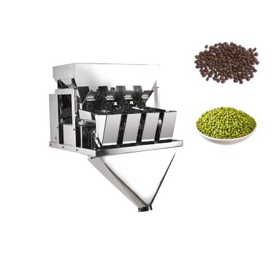 China Food Candy Coffee Bean 4 Head Linear Weigher Automatic Weighing Filling for sale