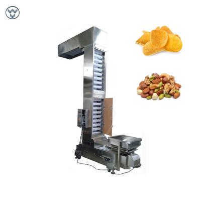 China Tipo automático de Chips Cookies Food Bucket Conveyor 304SUS Z en venta