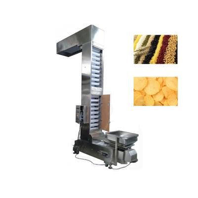 China Food Snack Chips Nuts Z Type Bucket Elevator Conveyor 304SS Frame for sale