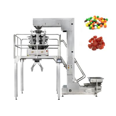 China 500g 2000g Chocolate Dried Fruit Packing Machine With Multihead Weigher for sale