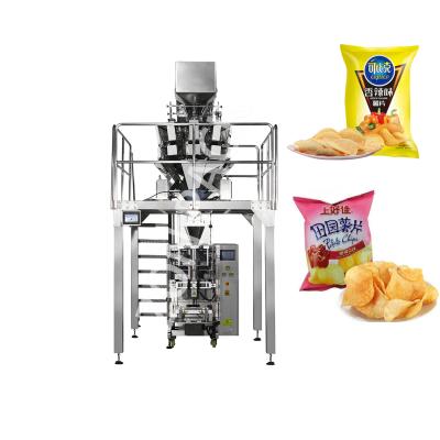 China Potato Chips Pillow Bag Vertical Packing Machine Weighing 50g 100g Automatic for sale