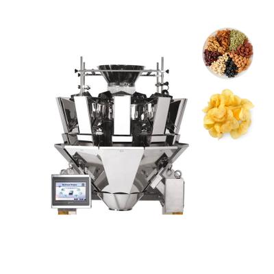 China 10 Head Multihead Weigher Machine For Food Banana Chips for sale