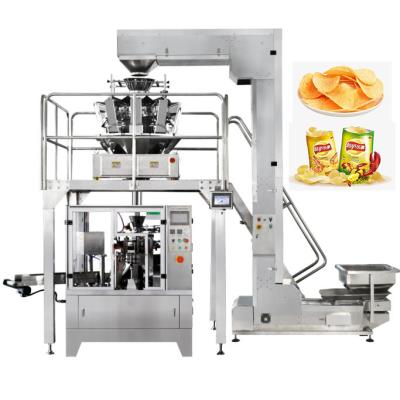 China Chips Rotary Pouch Packing Machine MultiFunction 60Bags/Min à venda