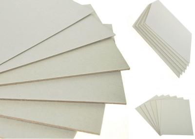China Grade A 1250gsm / 2.04mm Grey Chip board Made by Recycled Paper for sale