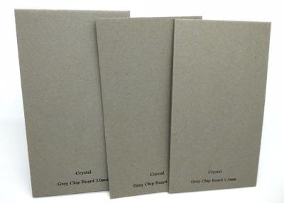 China Glossy AA 2mm 1300GSM Grey Chipboard , Degradable Grey Board Paper for sale
