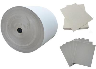 China Carton Grey Paper Roll , Grey Cardboard Sheets for Laminated Grey Board for sale