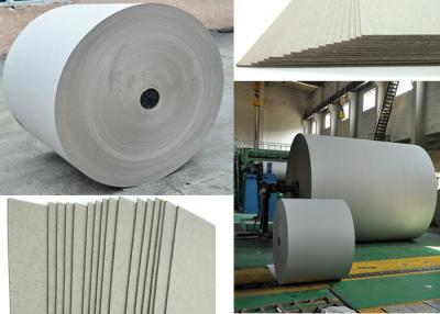 China 670gsm Grey Paper Roll for printing industry / bottled water plate / statinery / boxes for sale