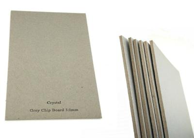 China Book cover Folding Resistance 3mm Gray Chip Board Paper Hard Stiffness for sale