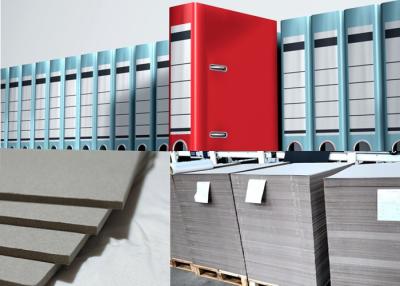 China Hard Stiffness 1200gsm Book Binding Board Laminated Grey Cardboard for sale