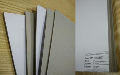 China Rigid Gray Paperboard Single Side Coated Duplex Board Grey Back 1550gsm Stiffness for sale
