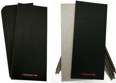China SGS / RoHS C1S Black Paper Laminated Paperboard Grey Back 1.9mm Solid Grade A for sale
