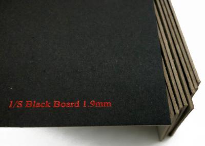 China Cartão preto laminado 1.9mm, placa alta do preto da espessura da parte traseira do cinza à venda