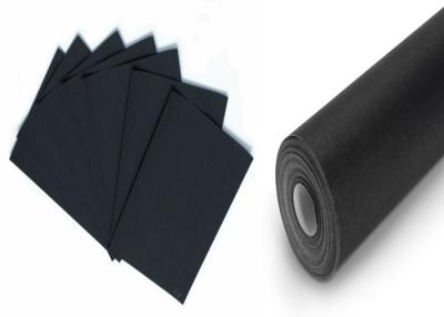 China Degradable One Side Coated Black Paper Roll from 110gsm to 600gsm for sale