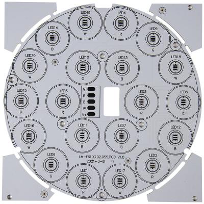 Chine couche diélectrique basse en aluminium de panneau de carte PCB de lumière de 12w 18w 24w 100W LED à vendre