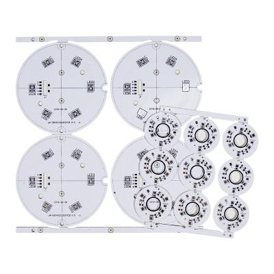 China White Solder Mask Aluminum Single Sided PCBs SMT For LED Lighting for sale