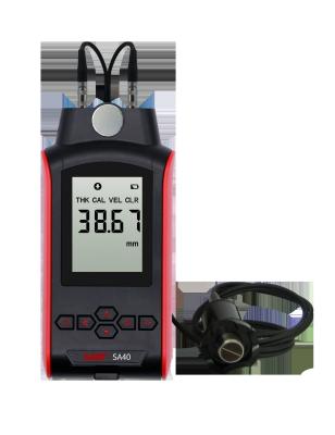 China Se dobla el Portable ultrasónico del indicador de grueso de la punta de prueba SA40EZ, eco del pulso de 0.8m m - de 225m m en venta