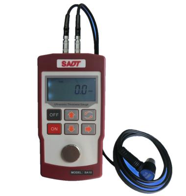 China SA10 Portable Ultrasonic Thickness Gauge 1.2mm - 225mm Pulse Echo With Dual Probe for sale
