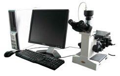 China Microscópio metalúrgico prático de polarização SM400 de Trinocular com o iluminador de 6v 30w para faculdades/fábricas à venda