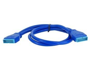 China USB3.0 Extension Cable Motherboard 20-pin M/M for sale