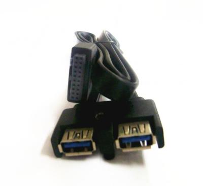 China blue usb3.0 20pin flat usb 3.0 cable for sale