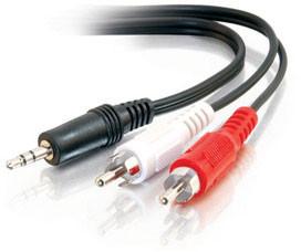 China High quality dc3.5 to 2rca cable(3.5mm male stereo jack to 2 male rca plugs cable ) for sale