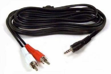 China 3.5mm to 2rca av audio cable 6FT for sale
