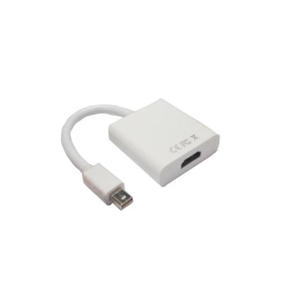 China 6inch black color macbook adapter,mini dp to HDMI adapter for sale
