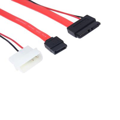 China High speed Slim SATA 13P to SATA 7P + power cable for machine use for sale